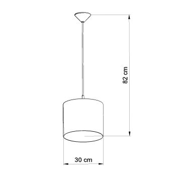 Dětský lustr na lanku OWLS 1xE27/15W/230V pr. 30 cm