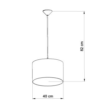 Dětský lustr na lanku OWLS 1xE27/15W/230V pr. 40 cm