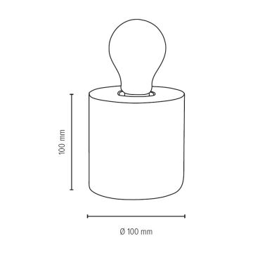 Stolní lampa TRONGO ROUND 1xE27/25W/230V buk – FSC certifikováno