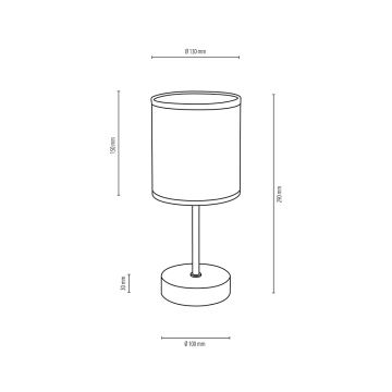 Stolní lampa BOHO 1xE27/25W/230V dub