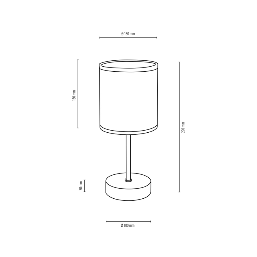 Stolní lampa BOHO 1xE27/25W/230V dub