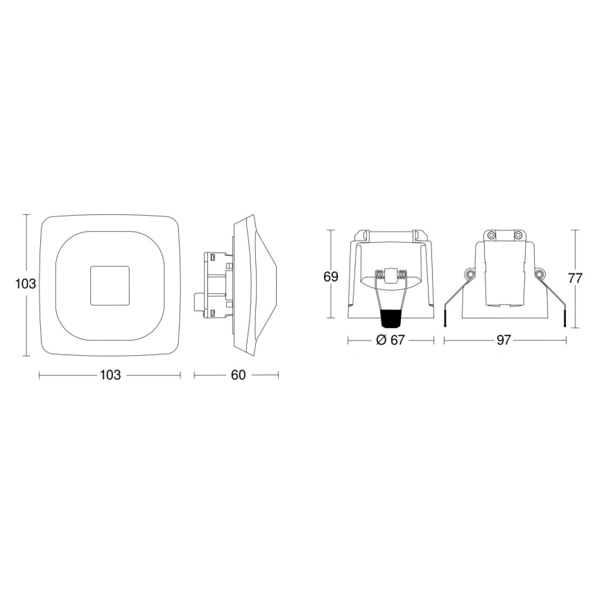 Steinel 079437 - Prezenční hlásič HF 360-2 KNX bílá