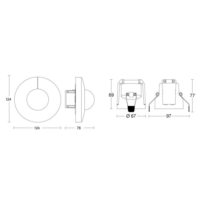 Steinel 079697 - Senzor pohybu IS 345 COM1 230V bílá