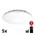 Steinel 079710 - SADA 5x LED Stropní svítidlo se senzorem RS PRO S30 SC LED/25,7W/230V 4000K
