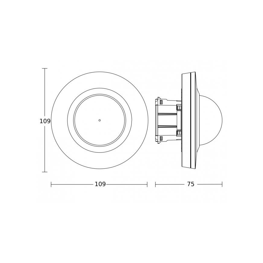 Steinel 087777 - Senzor pohybu podhledový MD-24 ECO COM1 360° bílá