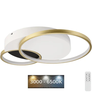 Stmívatelné stropní svítidlo BENITO LED/31W/230V 3000-6500K bílá/zlatá