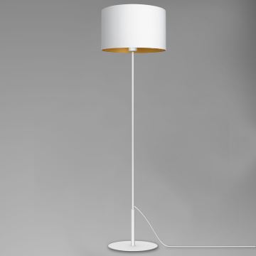 Stojací lampa ARDEN 1xE27/60W/230V bílá/zlatá