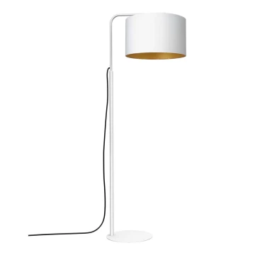 Stojací lampa ARDEN 1xE27/60W/230V bílá/zlatá