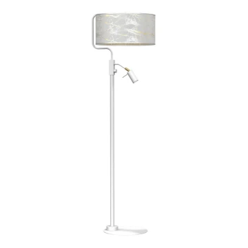 Stojací lampa SENSO 1xE27/40W/230V + 1xGU10/7W bílá