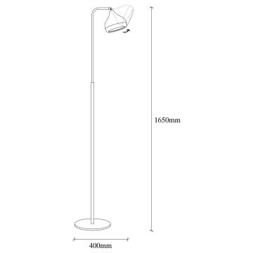 Stojací lampa YILDO 1xE27/40W/230V