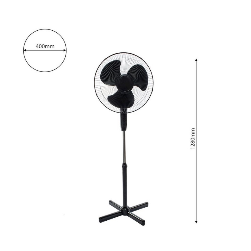 Stojanový ventilátor STANDING 128 cm 45W