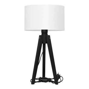 Stolní lampa ALBA 1xE27/60W/230V bílá/borovice