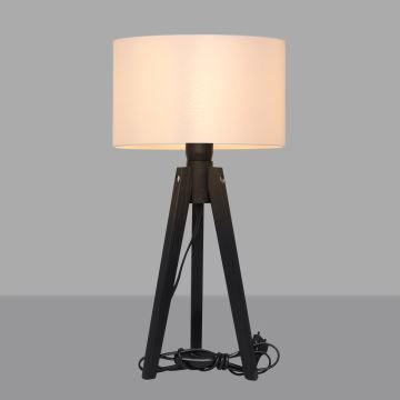 Stolní lampa ALBA 1xE27/60W/230V bílá/borovice