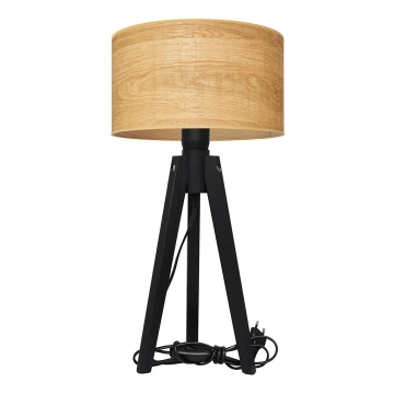 Stolní lampa ALBA 1xE27/60W/230V hnědá/borovice