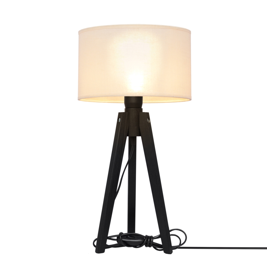 Stolní lampa ALBA 1xE27/60W/230V krémová/borovice