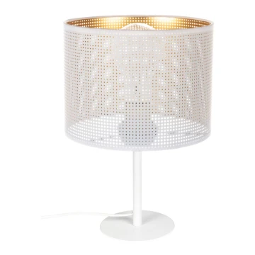 Stolní lampa ALDO 1xE27/60W/230V bílá