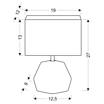 Stolní lampa ANIMI 1xE14/40W/230V šedá