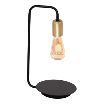 Stolní lampa BRENDA 1xE27/60W/230V černá/zlatá