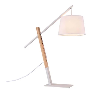 Stolní lampa CALI 1xE27/11W/230V bílá