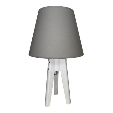 Stolní lampa CONE 1xE27/60W/230V bílá/šedá