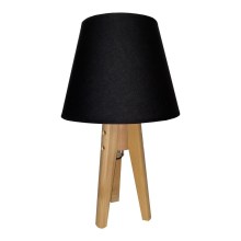 Stolní lampa CONE 1xE27/60W/230V borovice černá