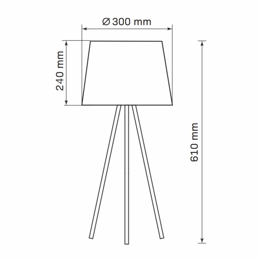 Stolní lampa ELENA 1xE27/20W/230V bílá