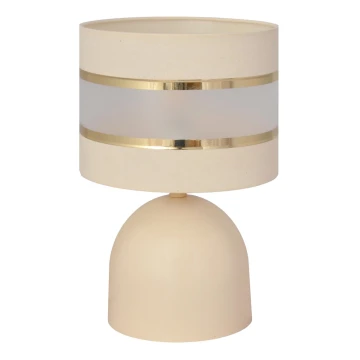 Stolní lampa HELEN 1xE27/60W/230V krémová/zlatá