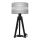 Stolní lampa HELEN 1xE27/60W/230V šedá/chrom/borovice