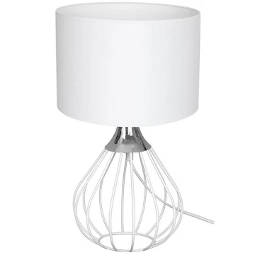 Stolní lampa KANE 1xE27/60W/230V bílá