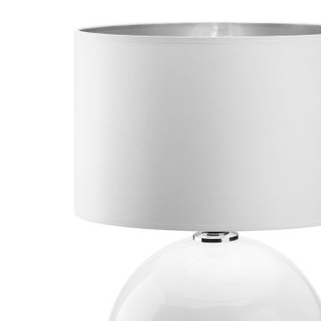 Stolní lampa PALLA 1xE27/15W/230V bílá