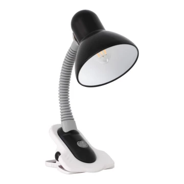 Stolní lampa s klipem SUZI 1xE27/40W/230V černá