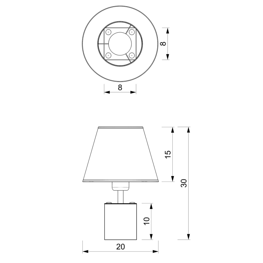Stolní lampa SODER 1xE27/60W/230V