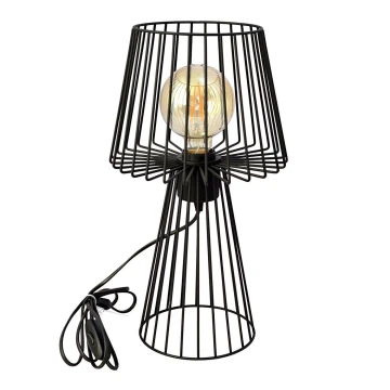 Stolní lampa TORRI 1xE27/15W/230V černá