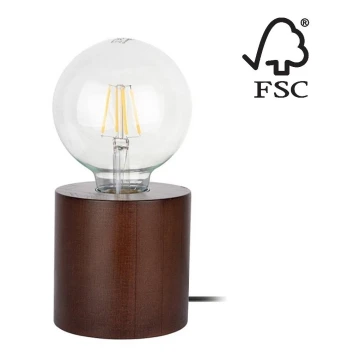 Stolní lampa TRONGO ROUND 1xE27/25W/230V buk – FSC certifikováno