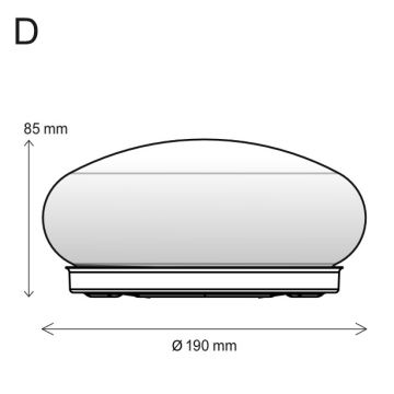 Stropní svítidlo 1xE27/60W/230V