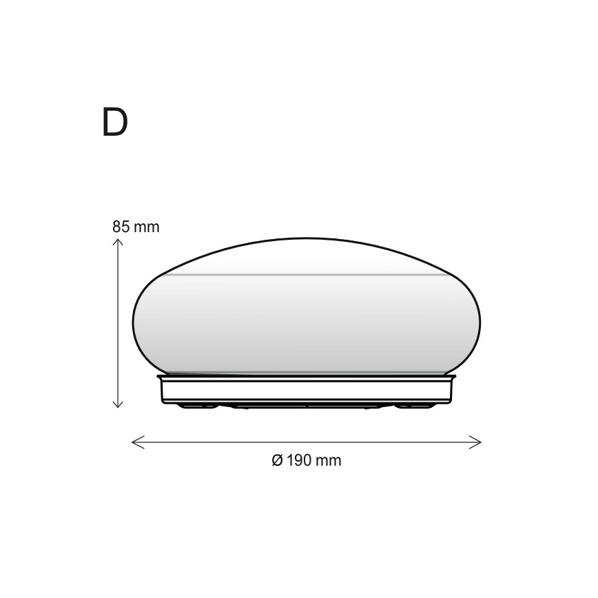 Stropní svítidlo 1xE27/60W/230V