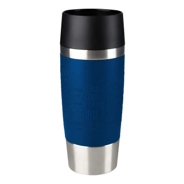 Tefal - Cestovní hrnek 360 ml TRAVEL MUG nerez/tmavě modrá