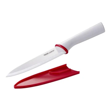 Tefal - Keramický nůž chef INGENIO 16 cm bílá/červená