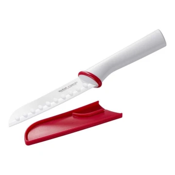 Tefal - Keramický nůž santoku INGENIO 13 cm bílá/červená