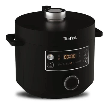 Tefal - Multifunkční elektrický hrnec TURBO CUISINE 4,8 l 1090W/230V černá