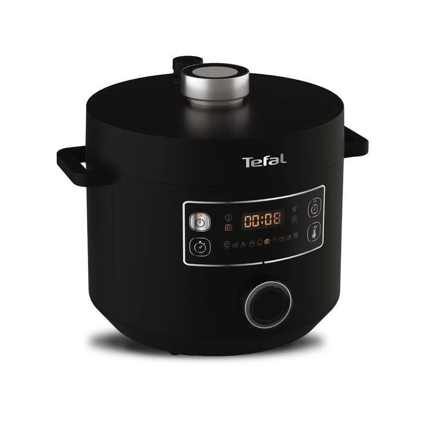 Tefal - Multifunkční elektrický hrnec TURBO CUISINE 4,8 l 1090W/230V černá