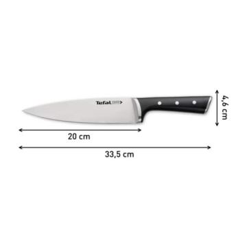 Tefal - Nerezový nůž chef ICE FORCE 20 cm chrom/černá