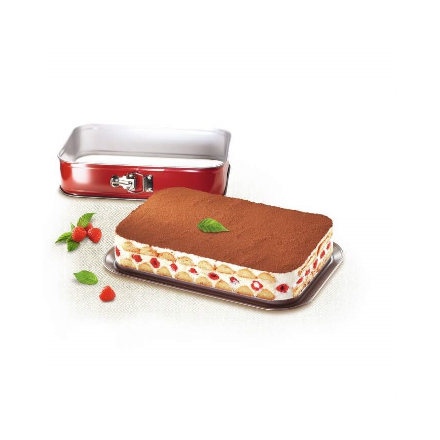 Tefal - Rozkládací forma na koláč DELIBAKE 36x24 cm červená