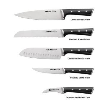 Tefal - Sada kuchyňských nožů ve stojanu ICE FORCE 6 ks