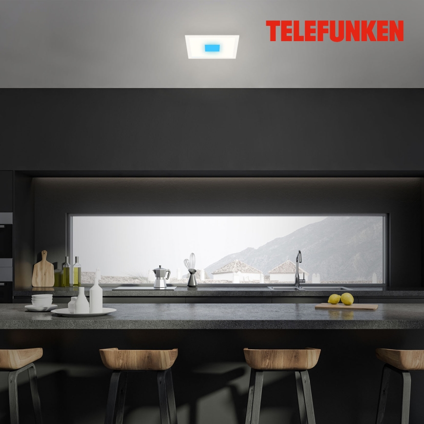 Telefunken 319006TF - LED RGBW Stmívatelné svítidlo LED/16W/230V 2700-6500K + dálkové ovládání