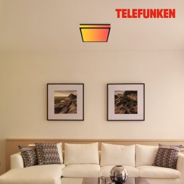 Telefunken 321305TF - LED RGBW Stmívatelné stropní svítidlo LED/18W/230V 3000-6500K + dálkové ovládání