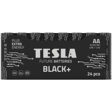 Tesla Batteries - 24 ks Alkalická baterie AA BLACK+ 1,5V 2800 mAh
