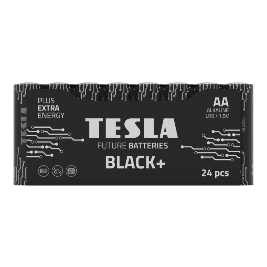 Tesla Batteries - 24 ks Alkalická baterie AA BLACK+ 1,5V 2800 mAh