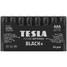 Tesla Batteries - 24 ks Alkalická baterie AAA BLACK+ 1,5V 1200 mAh