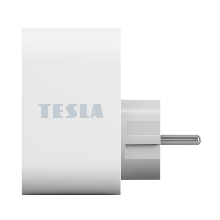 TESLA Smart - Chytrá zásuvka 3680W/230V/16A Typ F/E 2xUSB-A + 1xUSB-C Wi-Fi